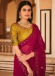 Rani Designer Saree In Chinon Silk